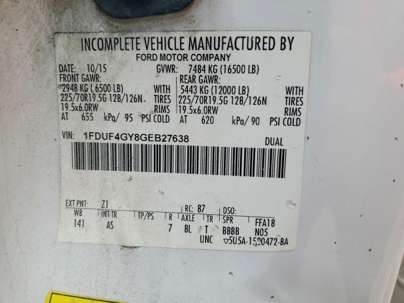 2016 Ford F450 Super Duty Bucket Truck