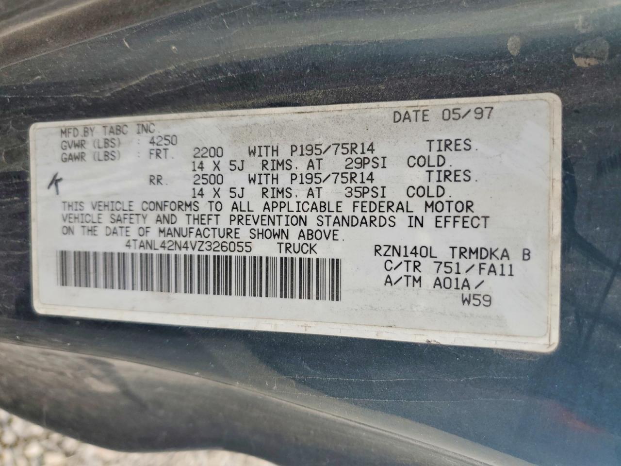 1997 Toyota Tacoma Base