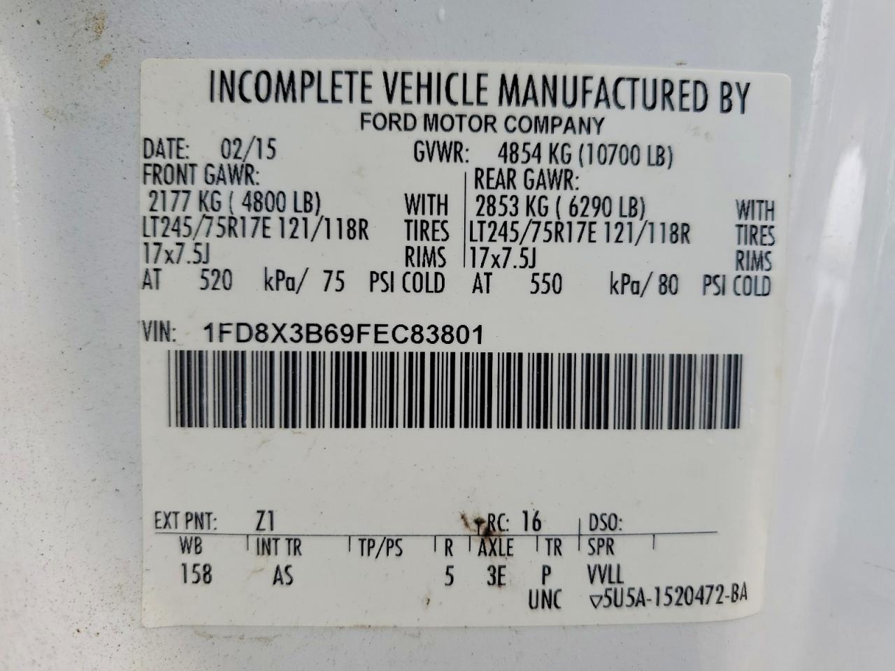 2015 Ford F350 Super Duty