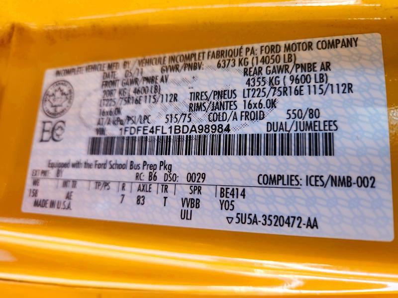 2011 Ford 2011 Collins Bantam E450-School Bus