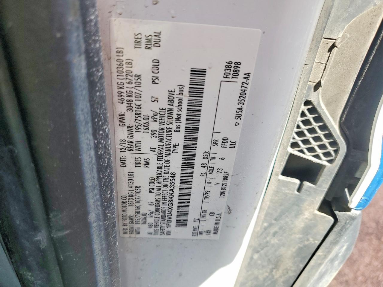 2019 Ford Transit T-350 HD