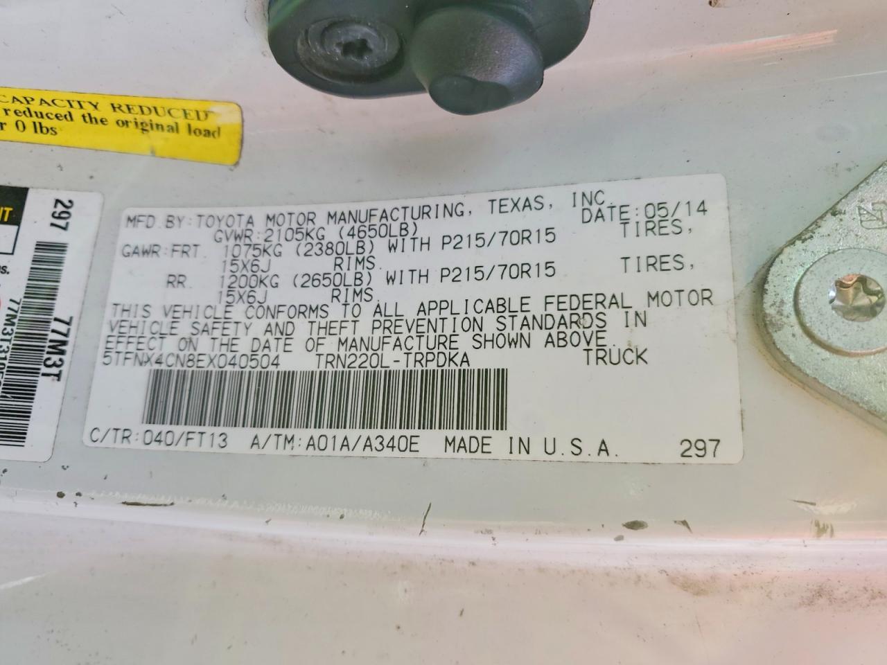 2014 Toyota Tacoma Base