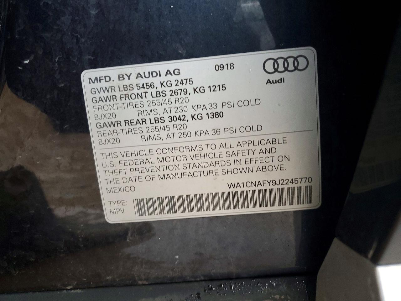 2018 Audi Q5 Prestige
