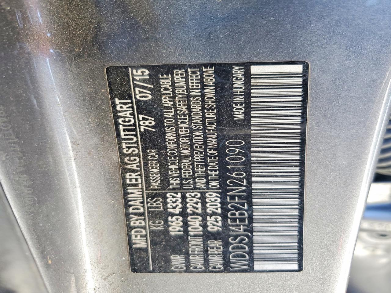 2015 Mercedes-Benz Cla 250