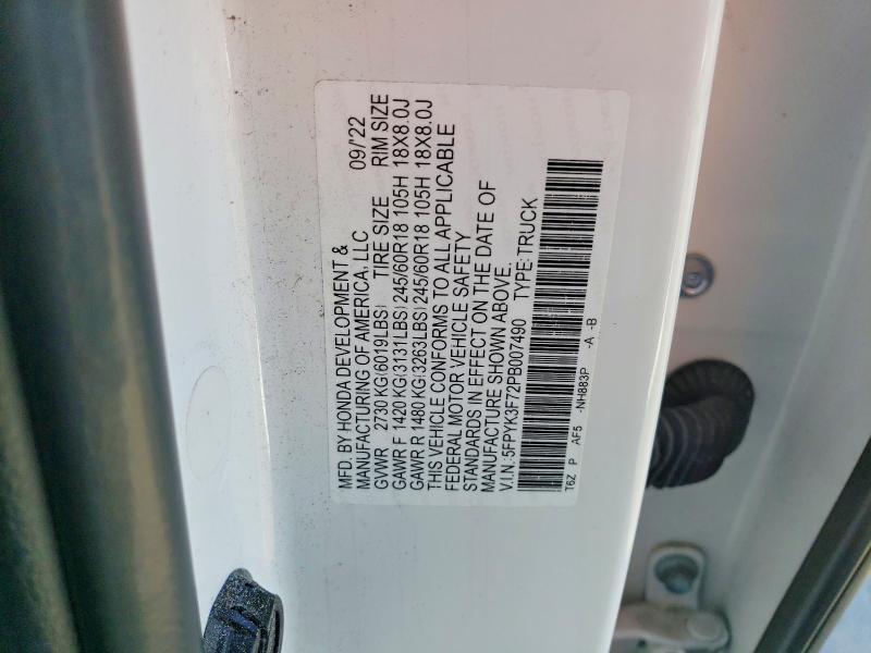 2023 Honda Ridgeline RTL-E