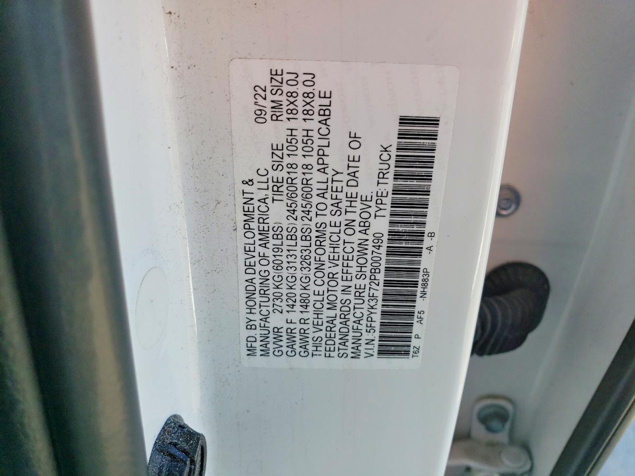 2023 Honda Ridgeline RTL-E