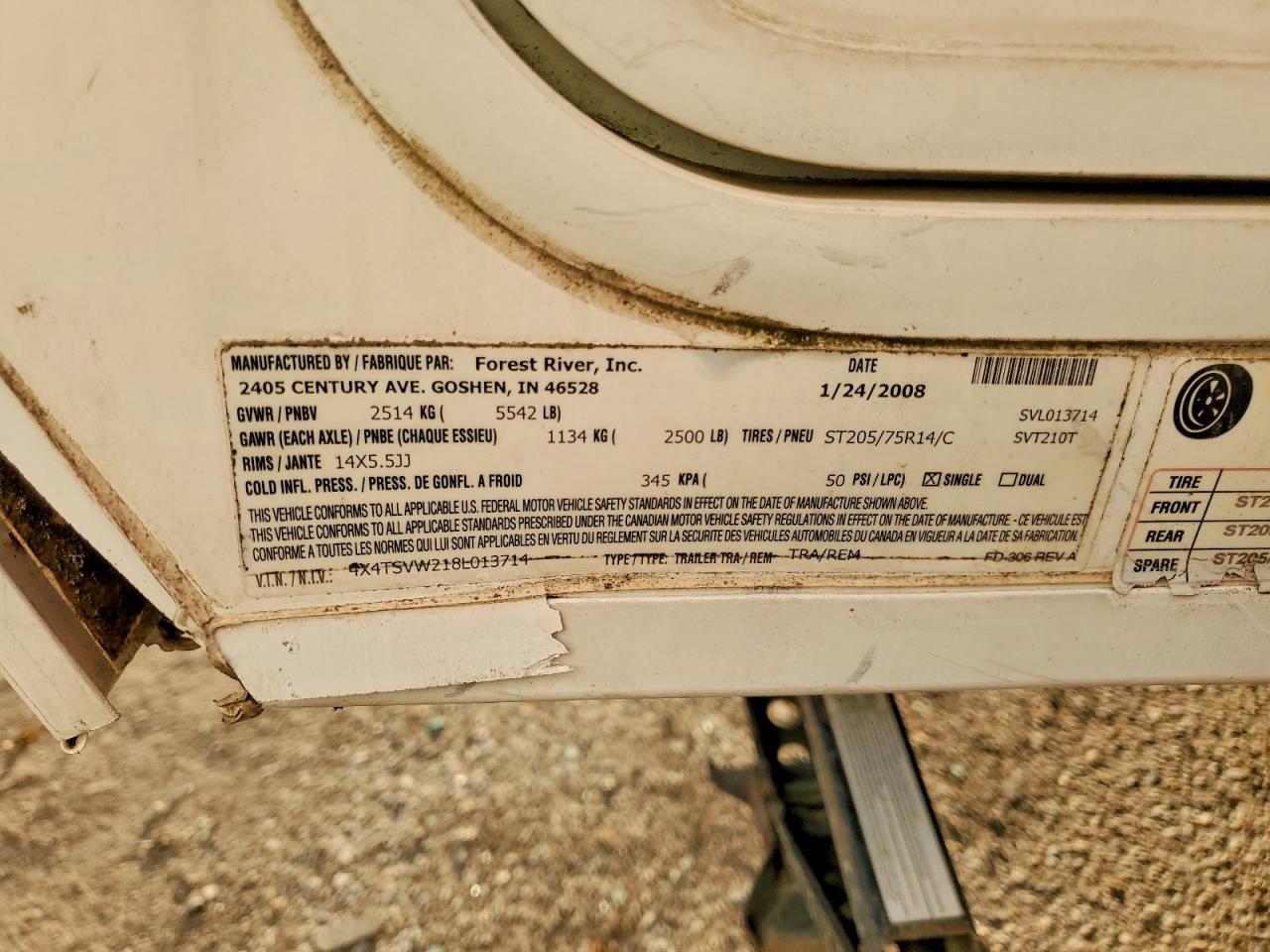 2008 Forest River Surveyor Camper