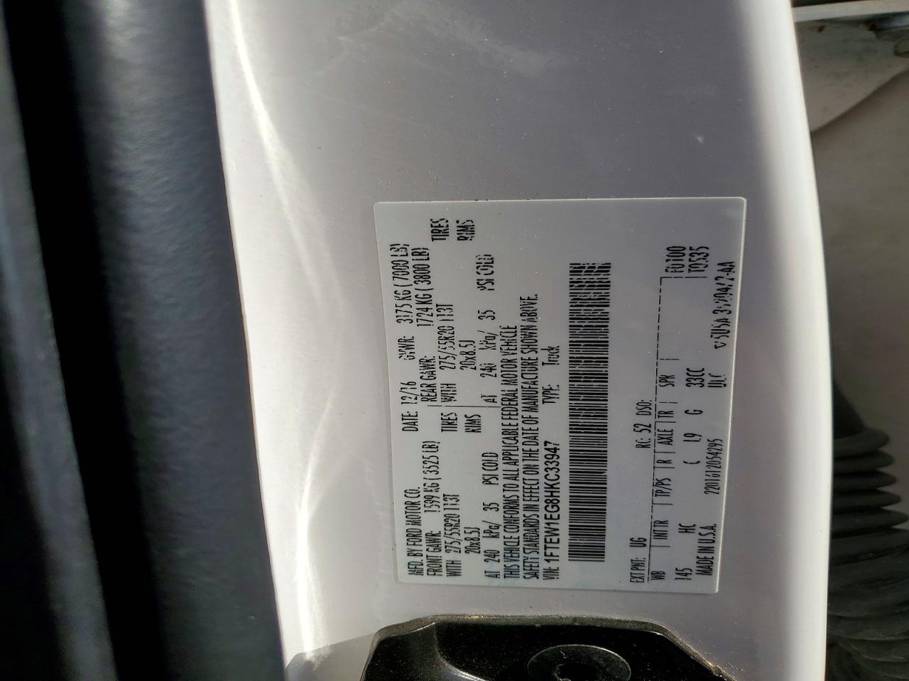 2017 Ford F150 Supercrew