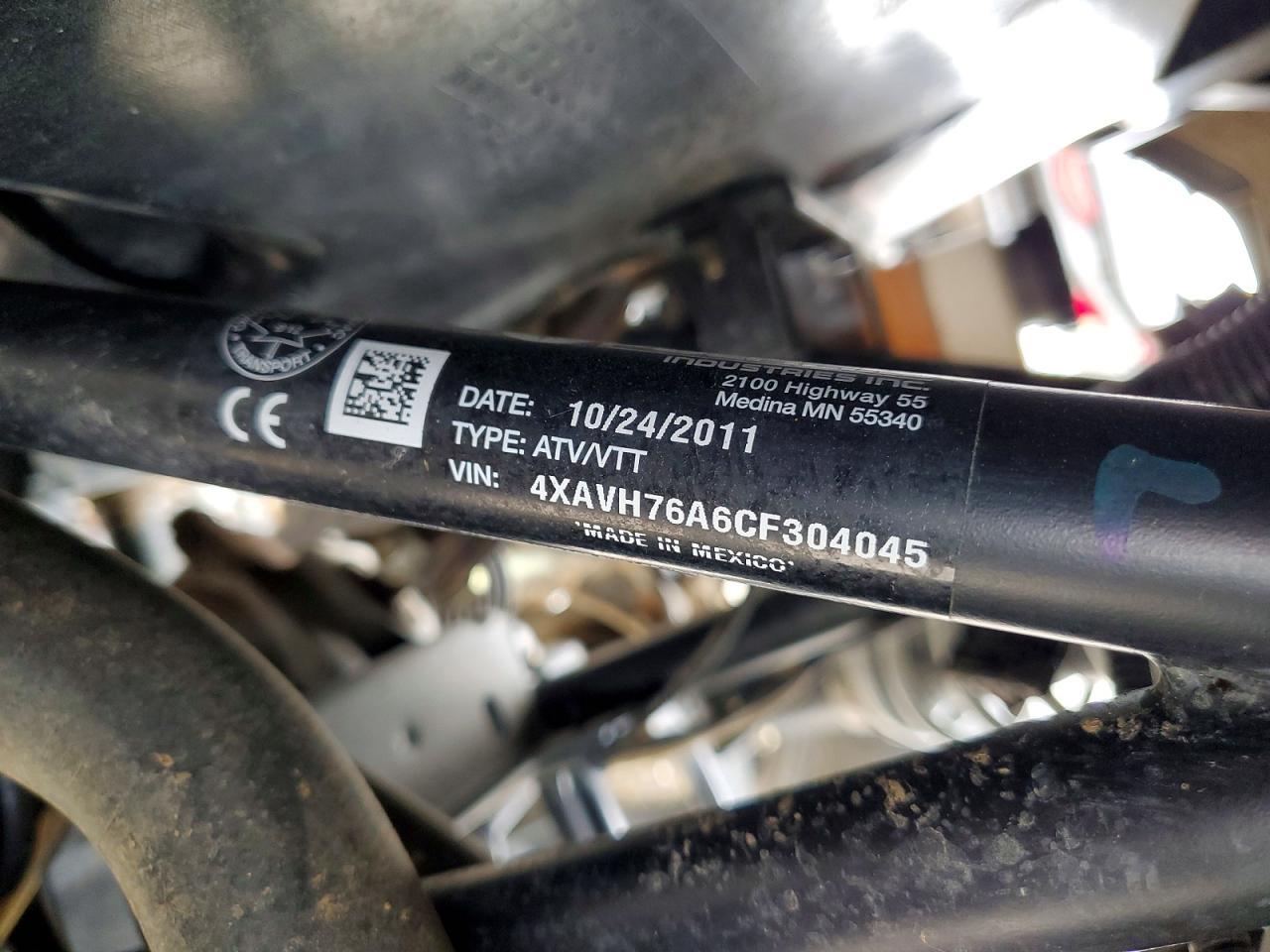 2012 Polaris RZR 800 EFI Utility Vehicle