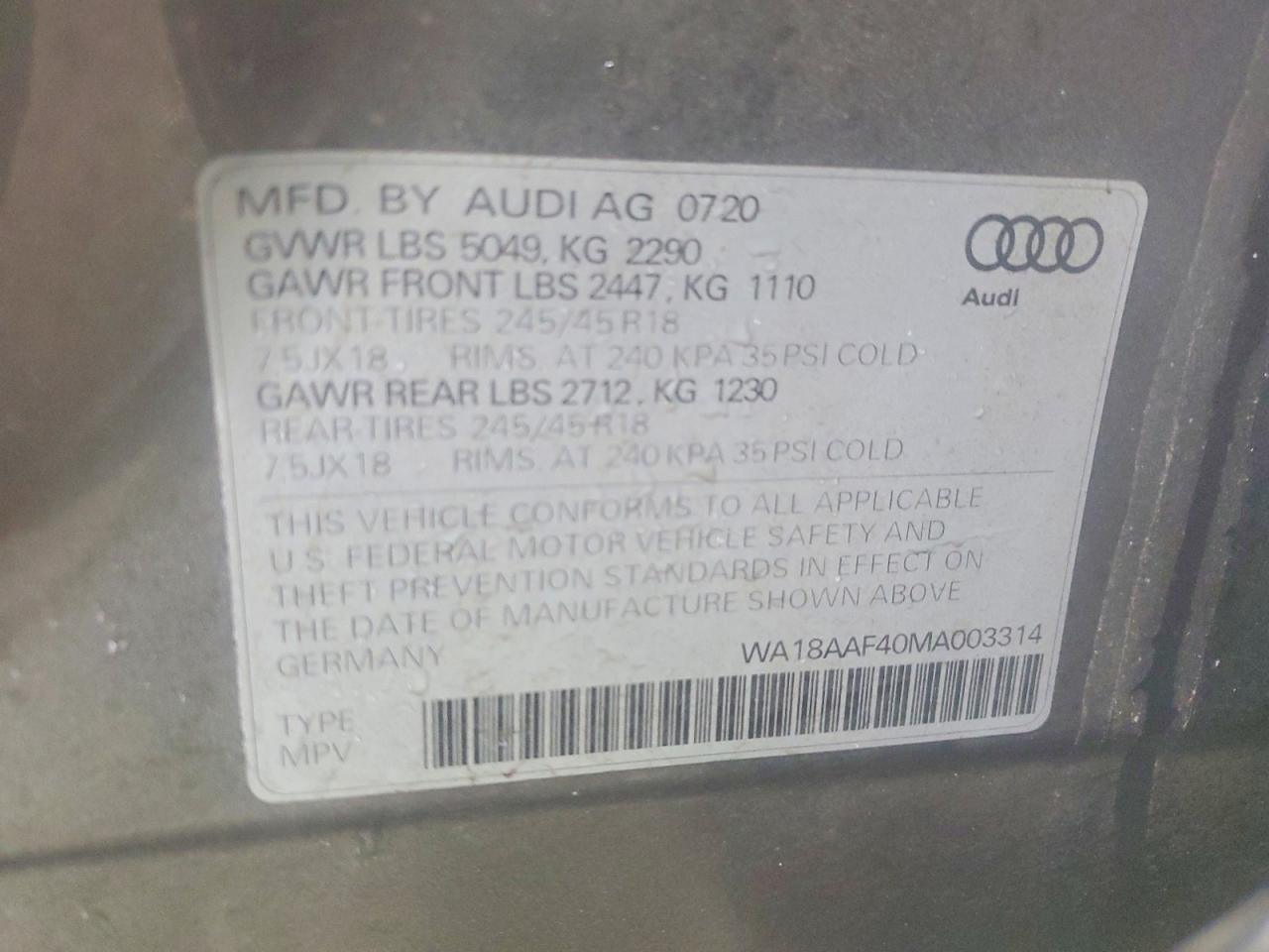 2021 Audi A4 Allroad Premium Plus