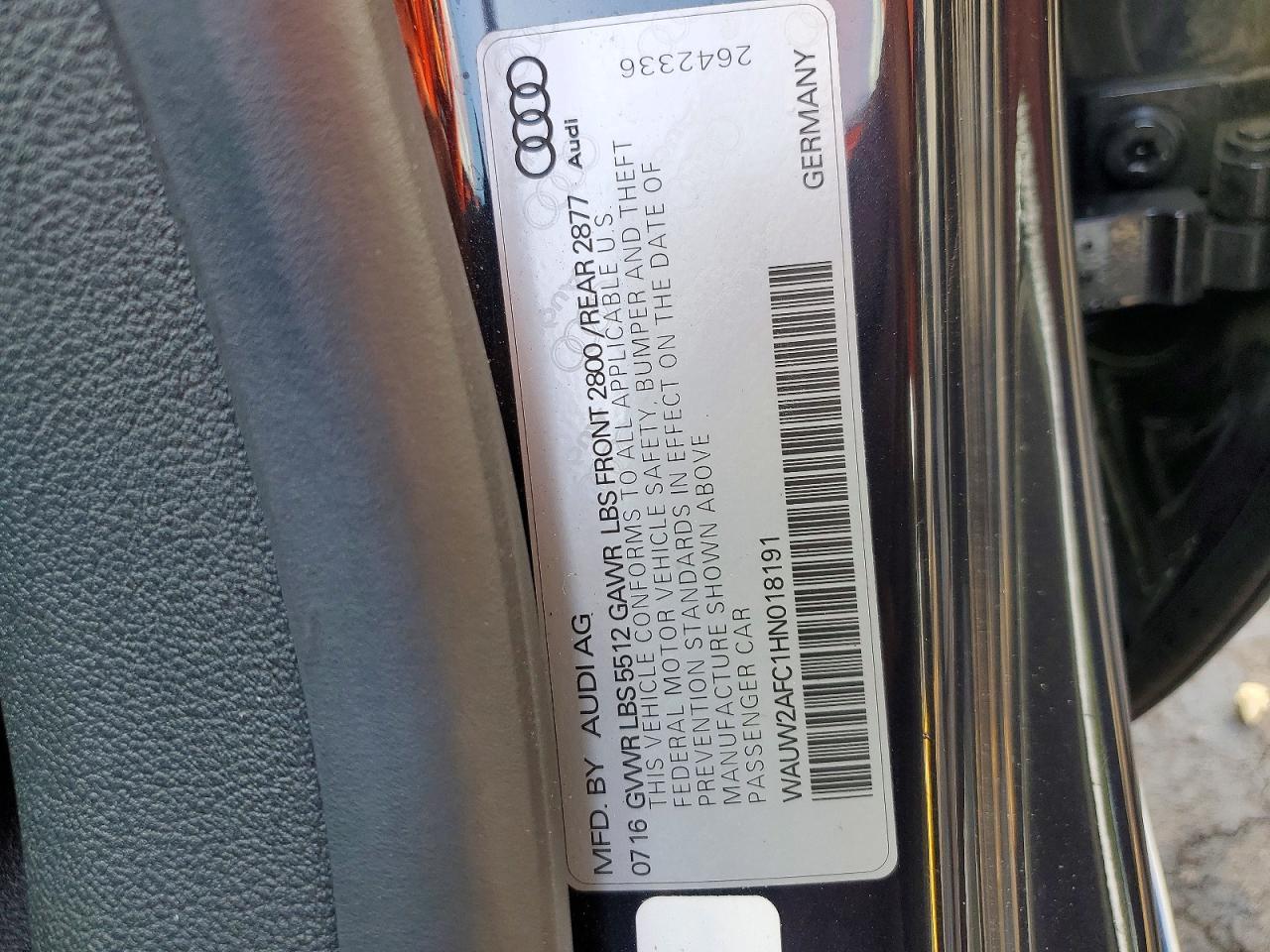 2017 Audi A7 Premium Plus