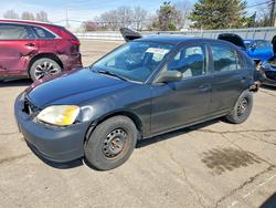 Honda salvage cars for sale: 2001 Honda Civic lx