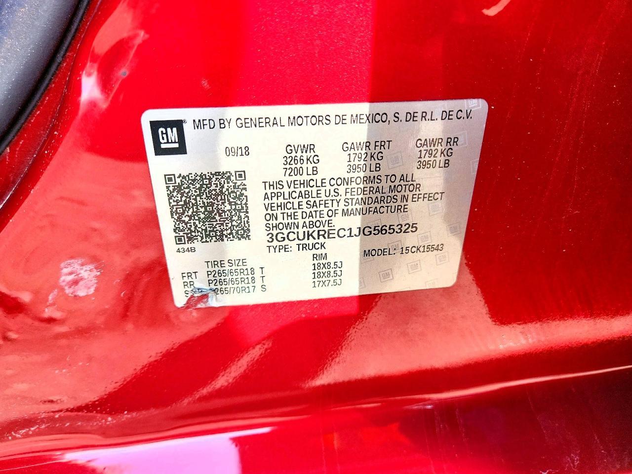 2018 Chevrolet Silverado K1500 LT