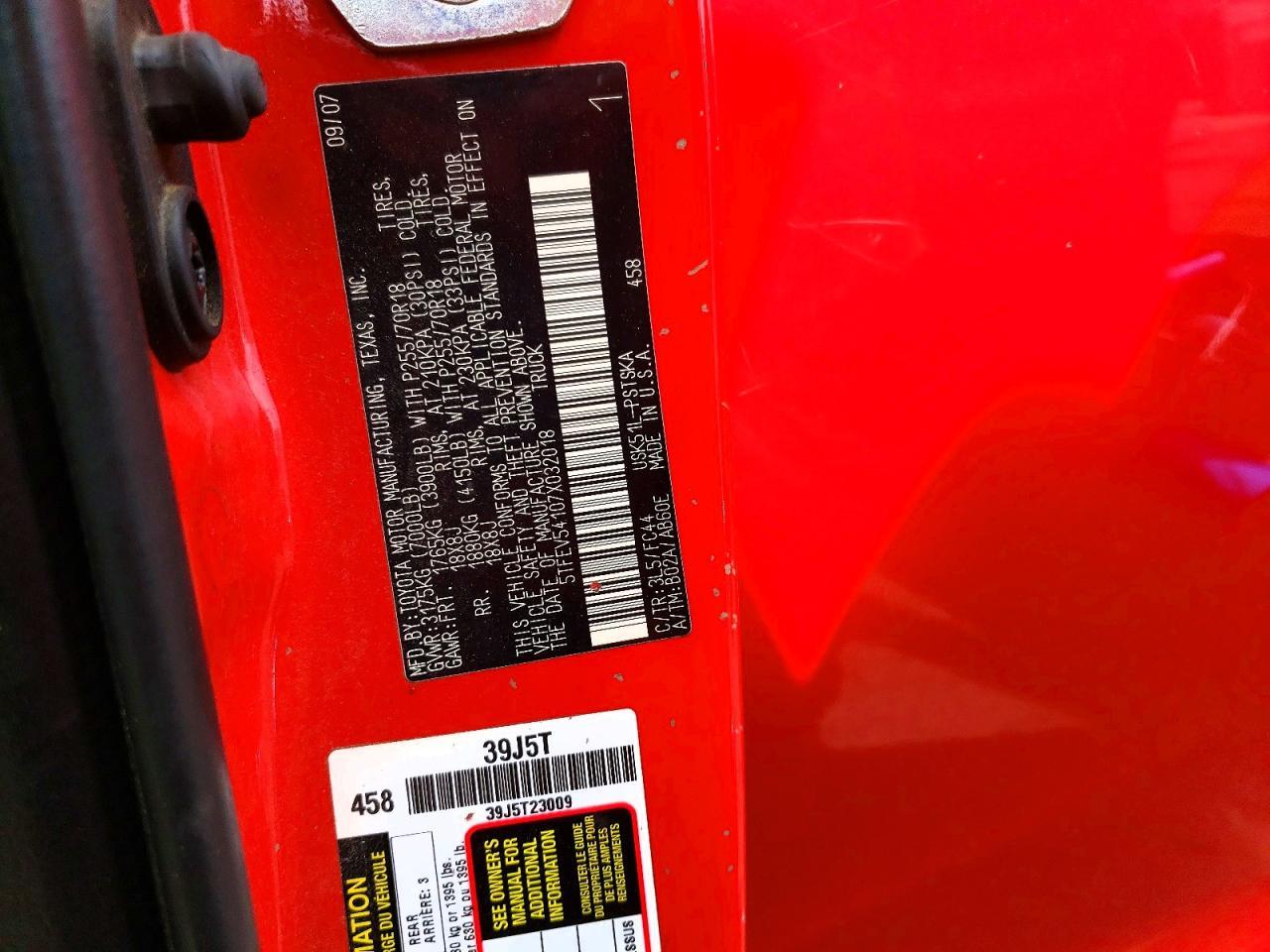2007 Toyota Tundra SR5