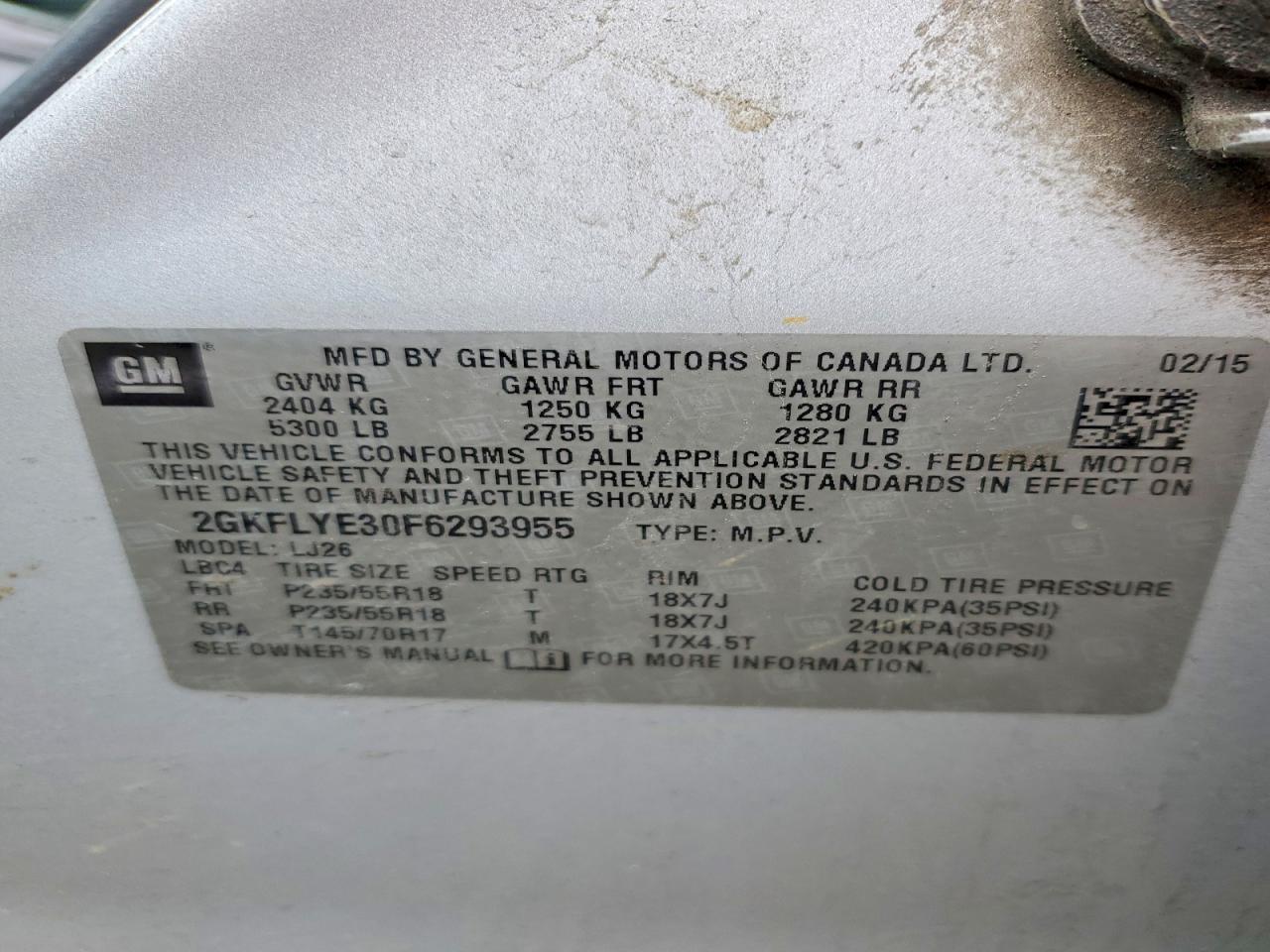 2015 GMC Terrain slt