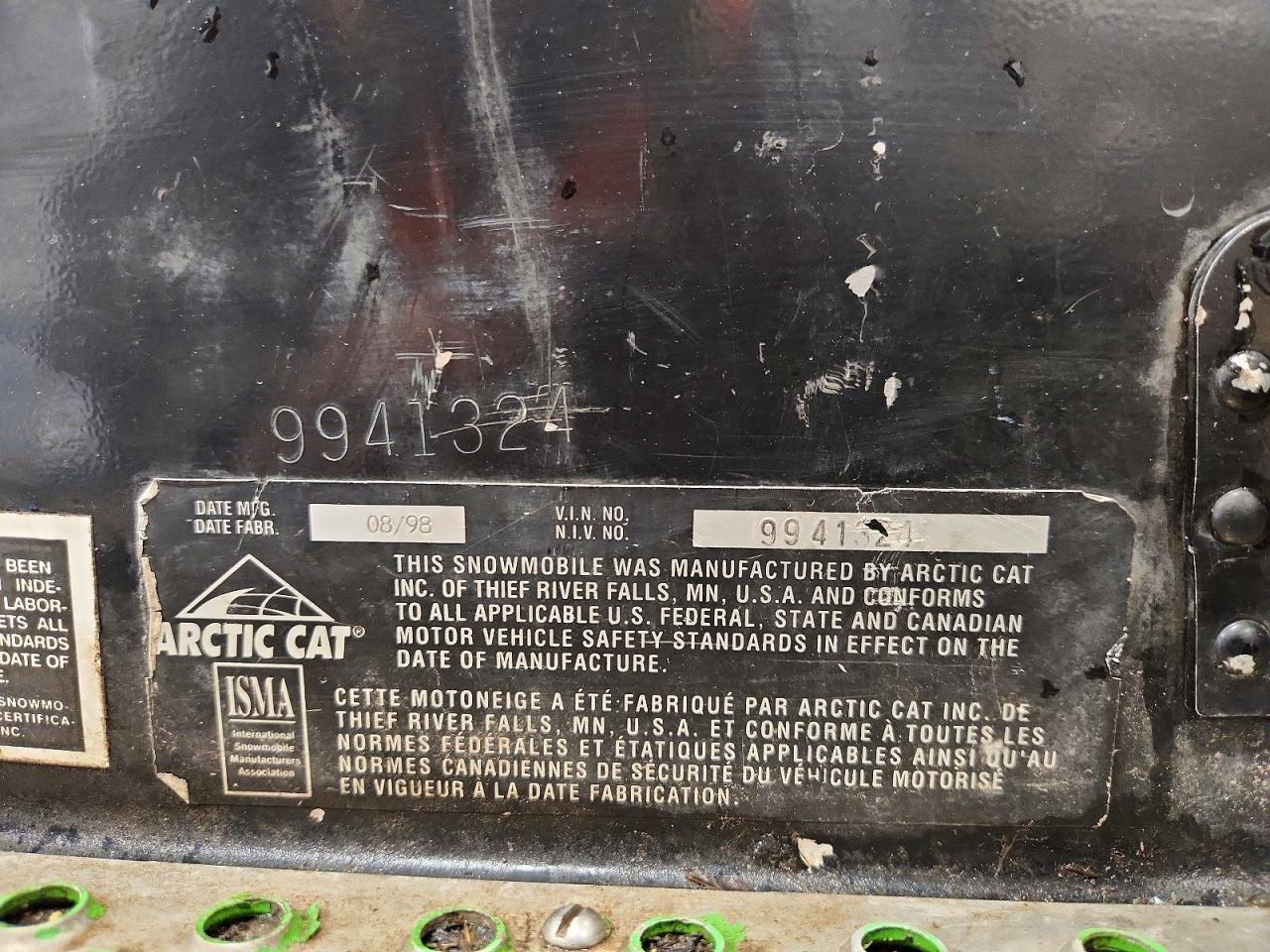 1999 Arctic Cat ZR700