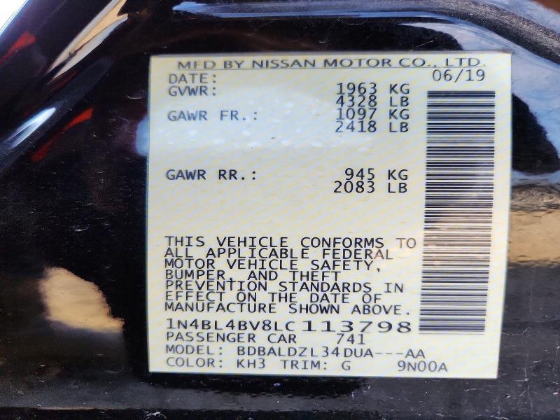 2020 Nissan Altima 2.5 s