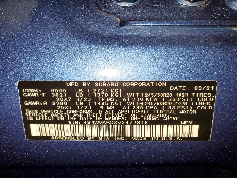 2021 Subaru Ascent Touring