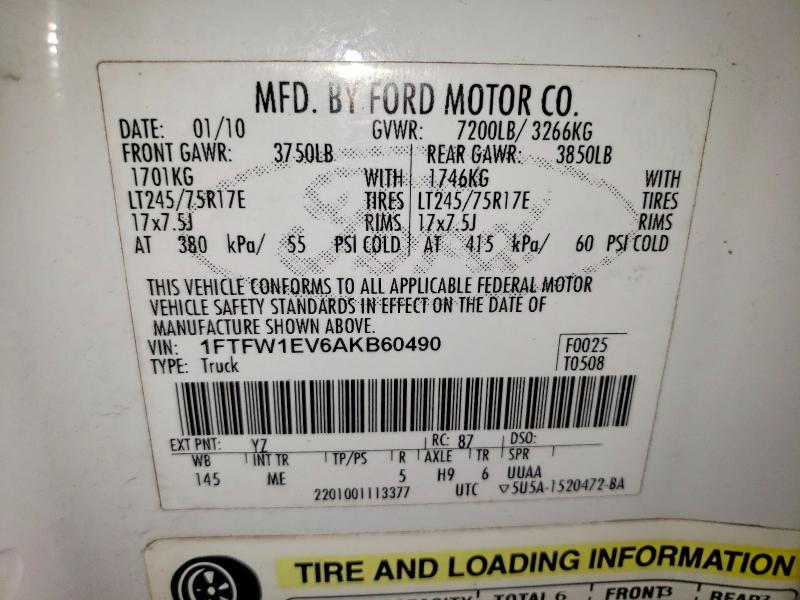 2010 Ford F150 Supercrew