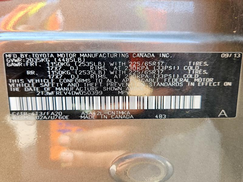 2013 Toyota Rav4 xle