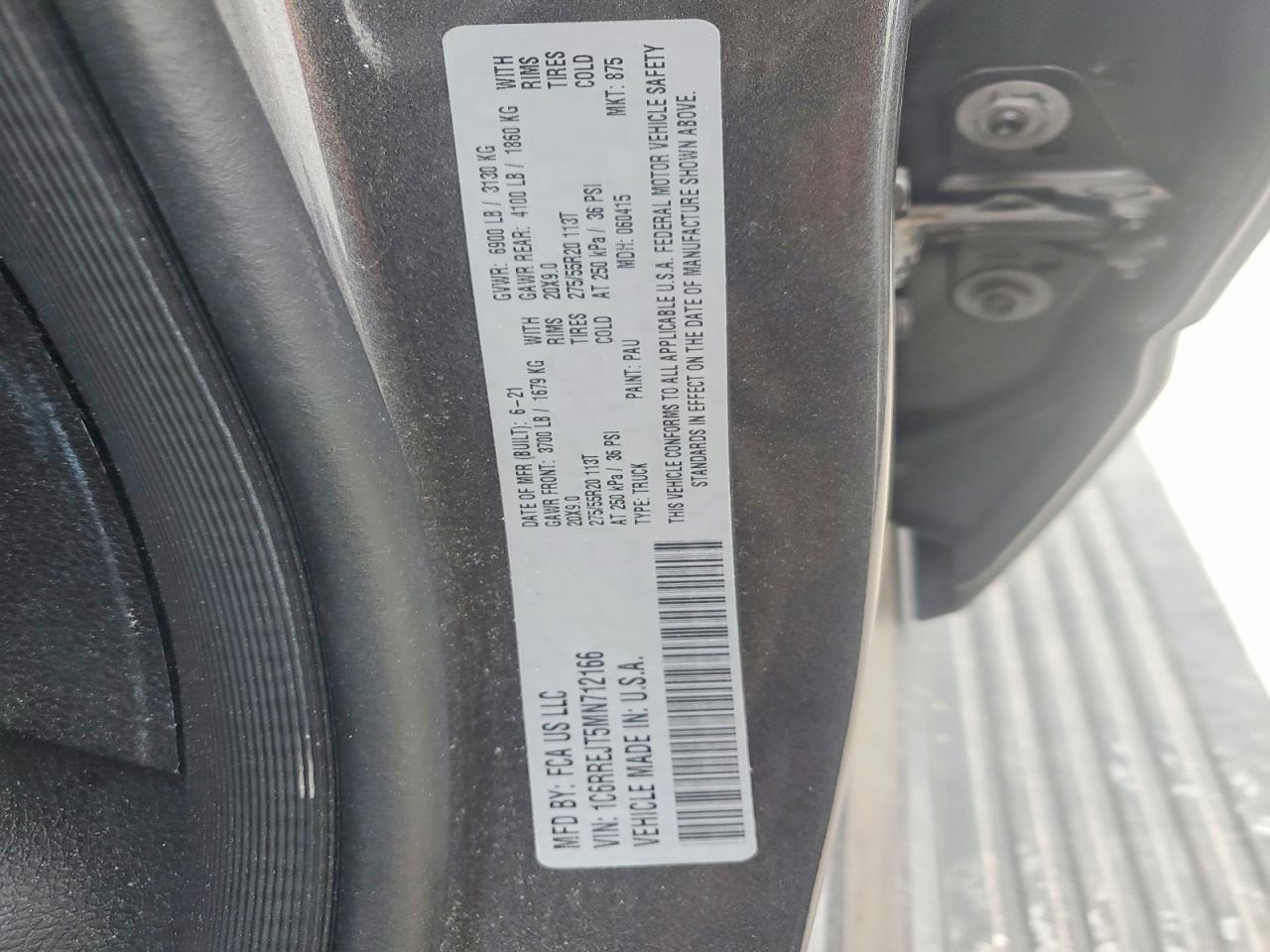 2021 Dodge 1500 Laramie