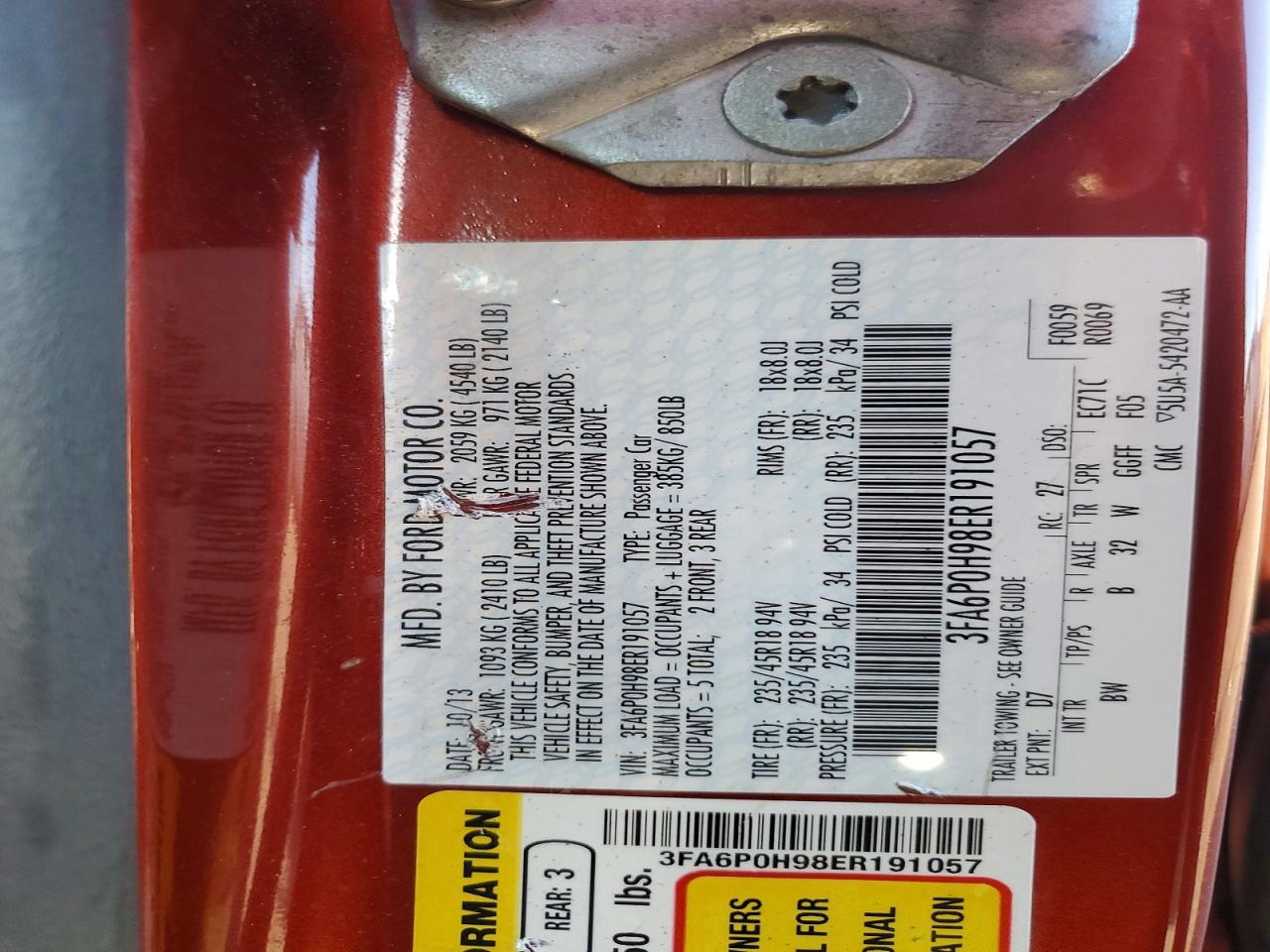 2014 Ford Fusion se