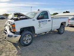 Salvage trucks for sale at Sacramento, CA auction: 2017 Chev Silverado C1500 Heavy Duty