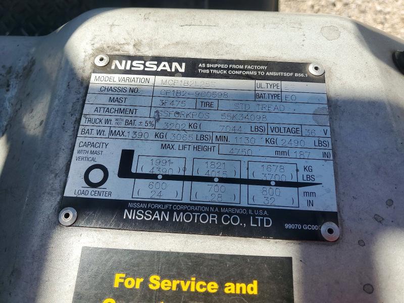 2010 Niss AN MCP1B2L25S Forklift