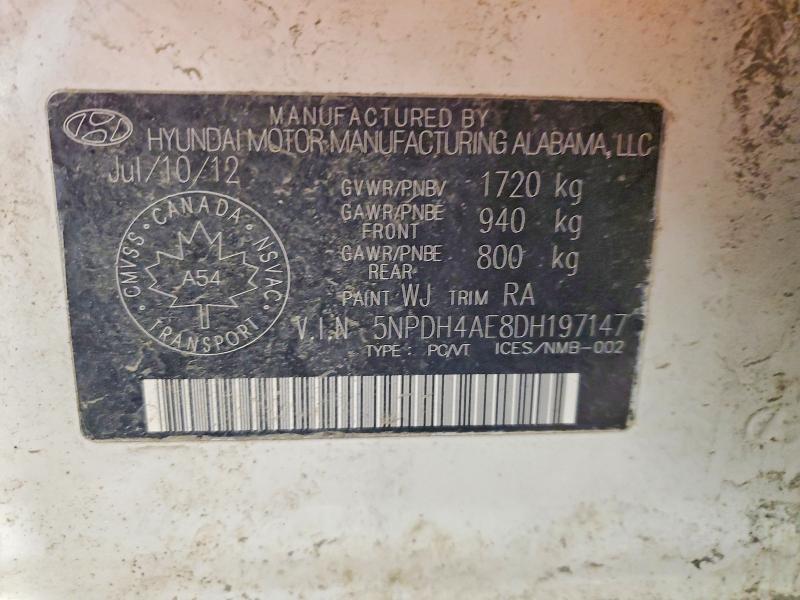 2013 Hyundai Elantra gls