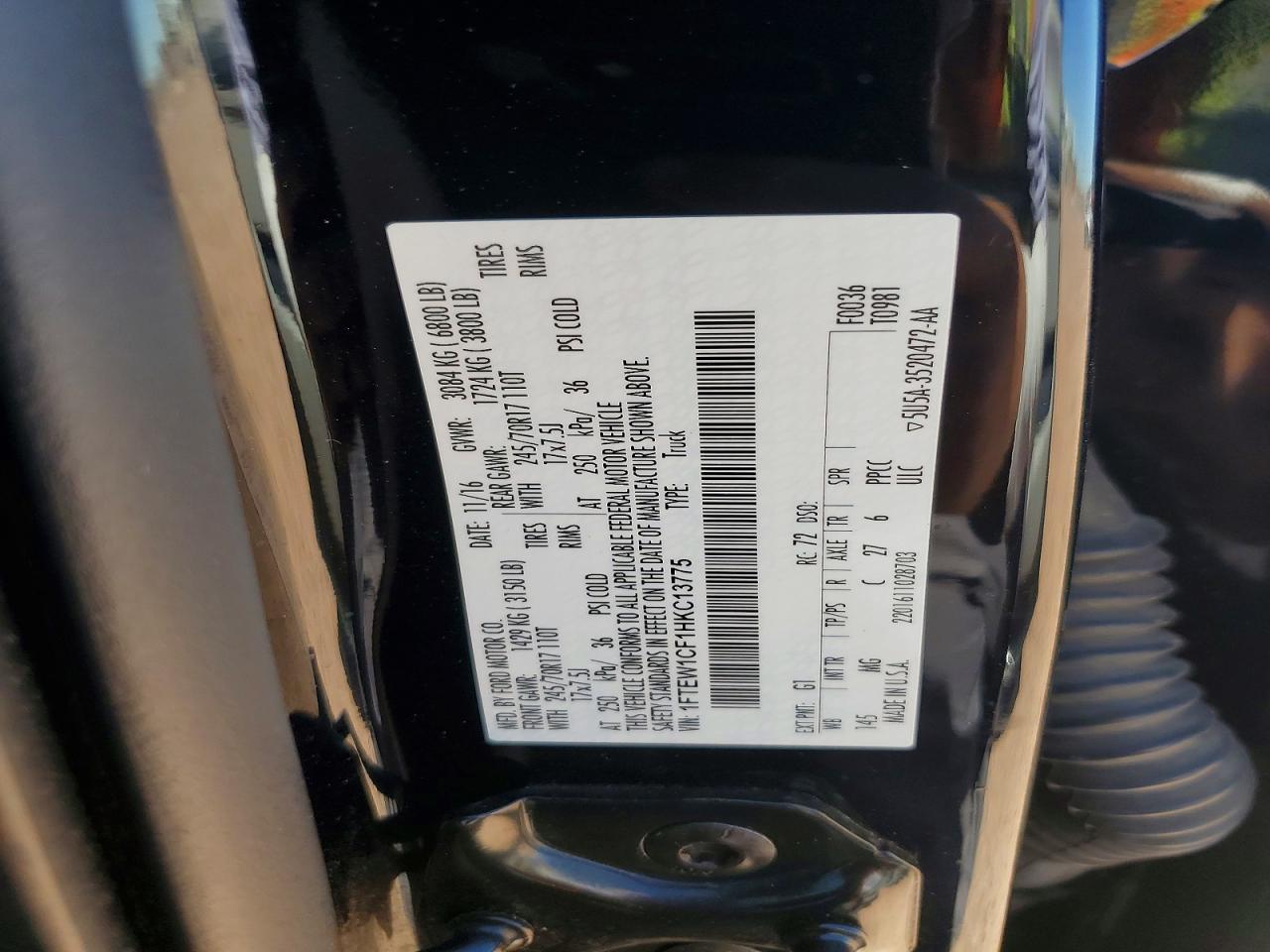 2017 Ford F150 Supercrew