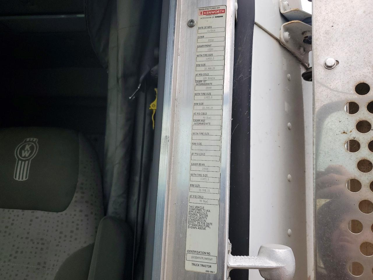 2015 Kenworth T880 Semi Truck