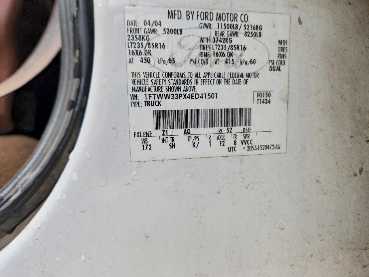 2004 Ford F350 Super Duty