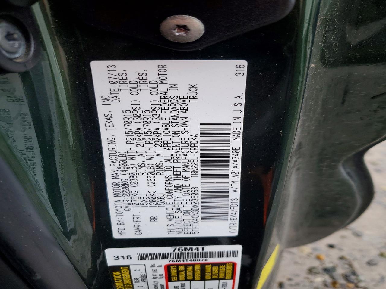 2013 Toyota Tacoma Base
