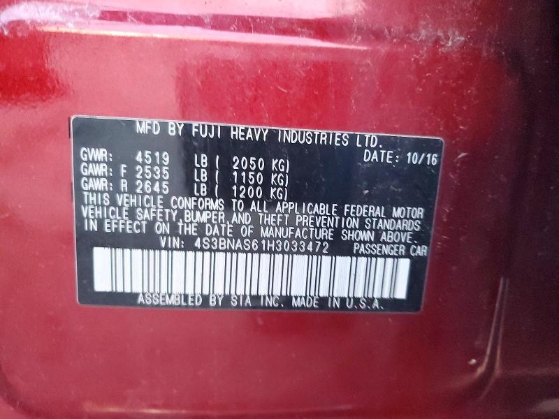 2017 Subaru Legacy Sport