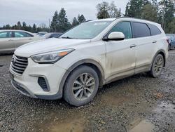 Salvage cars for sale from Copart Spanaway, WA: 2017 Hyundai Santa fe se