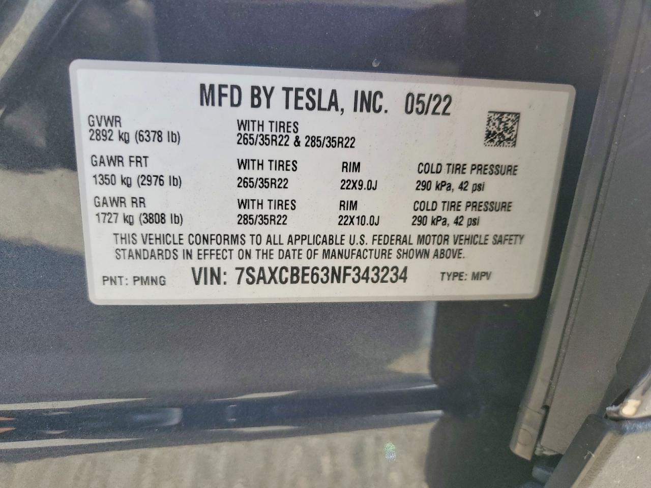 2022 Tesla Model x