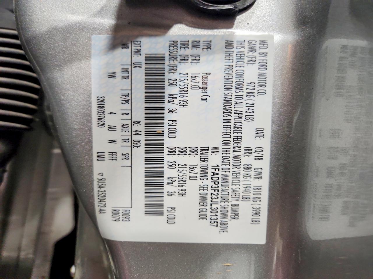 2018 Ford Focus se