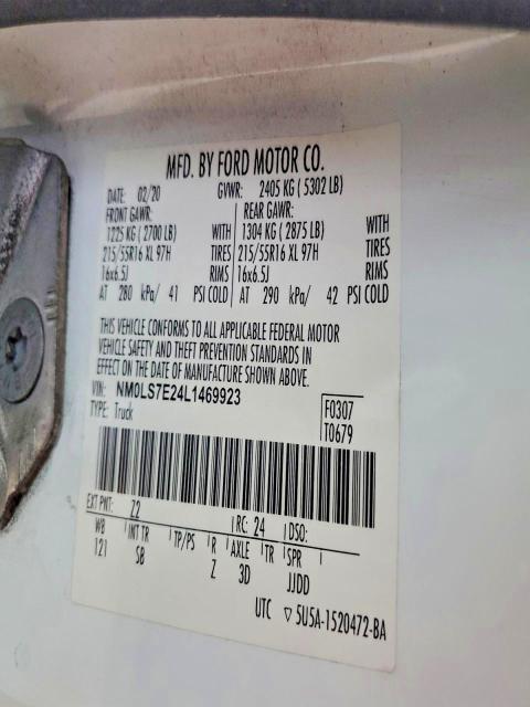 2020 Ford Transit Connect xl Utility / Service van