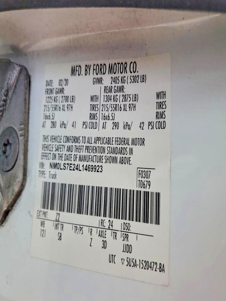 2020 Ford Transit Connect XL Utility / Service Van