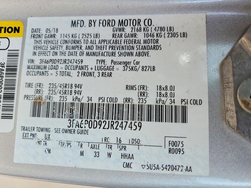 2018 Ford Fusion Titanium