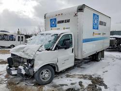 Salvage trucks for sale at Elgin, IL auction: 2014 Chev Express