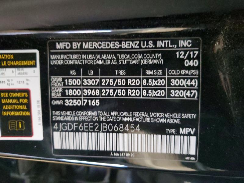 2018 Mercedes-Benz Gls 450 4matic