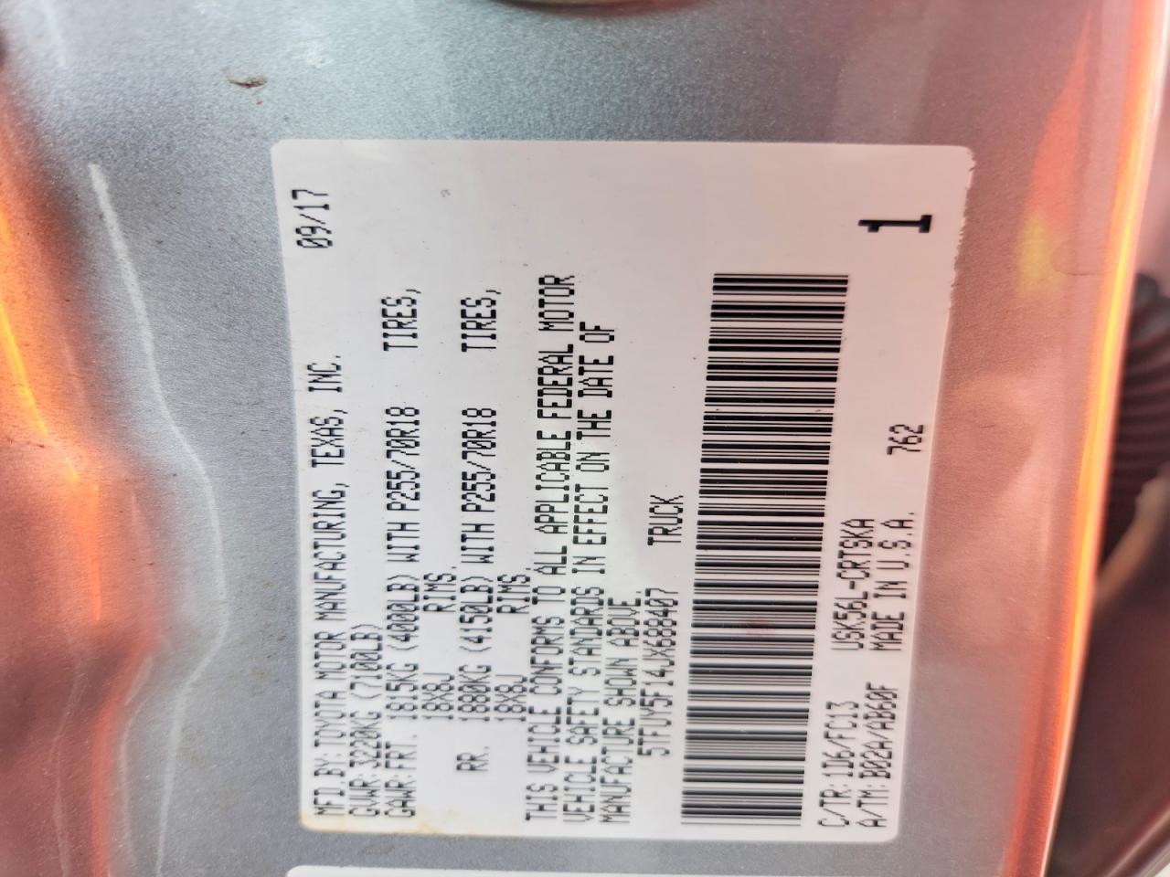 2018 Toyota Tundra SR5