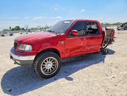 Salvage trucks for sale at New Braunfels, TX auction: 2001 Ford F150 Supercrew