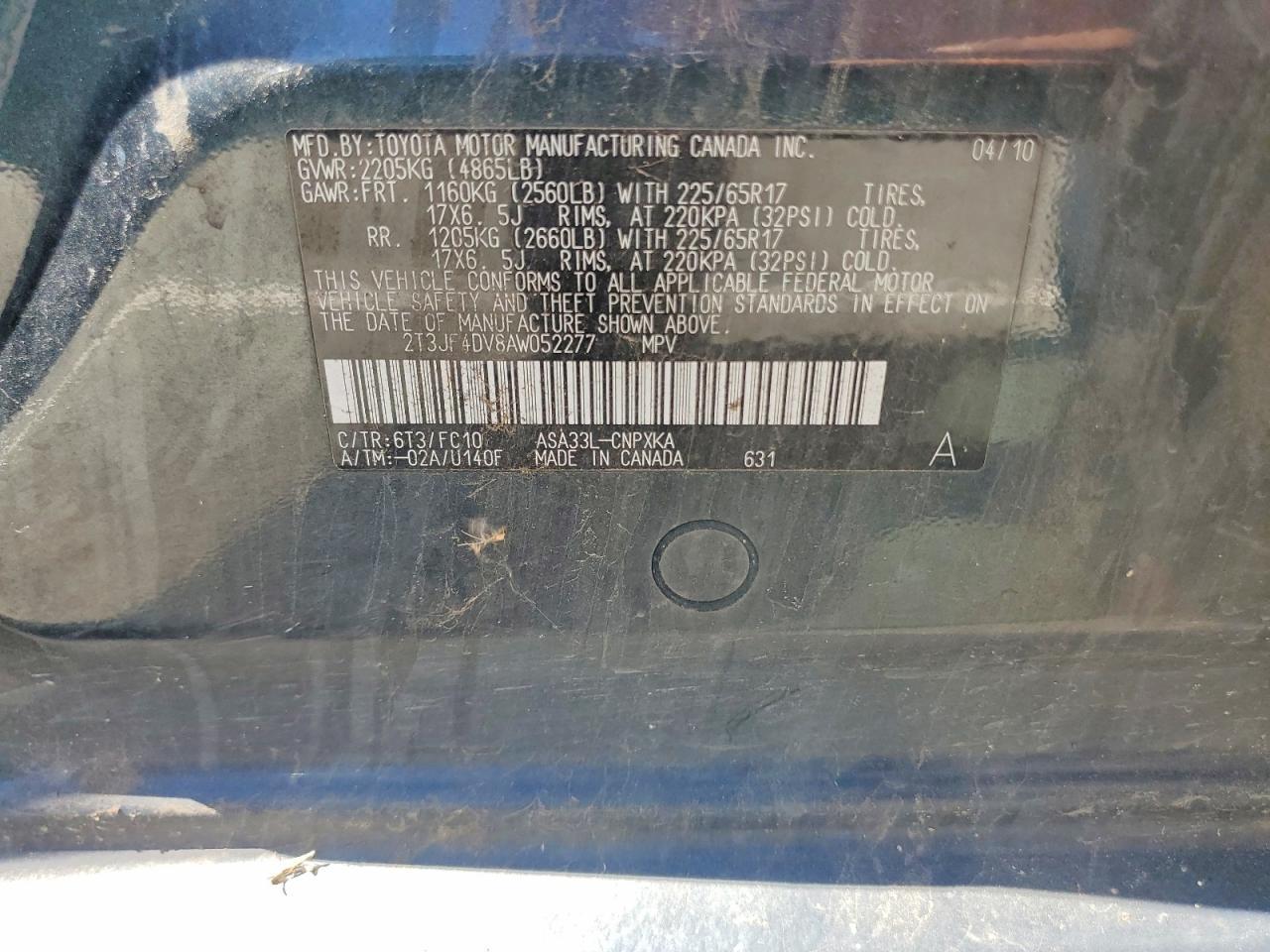 2010 Toyota Rav4 Base