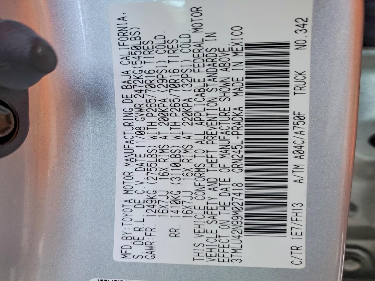 2009 Toyota Tacoma V6