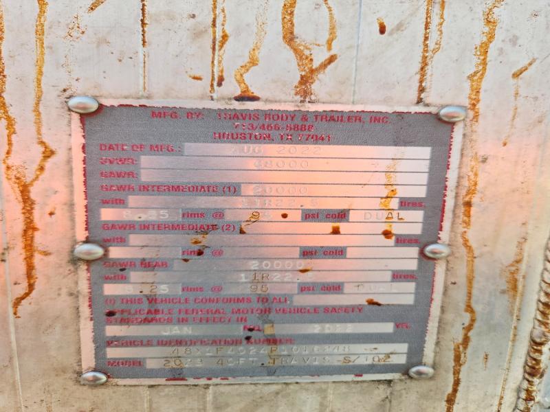 2023 Trvs 2023 Travis 40 Ft-dump Trailer