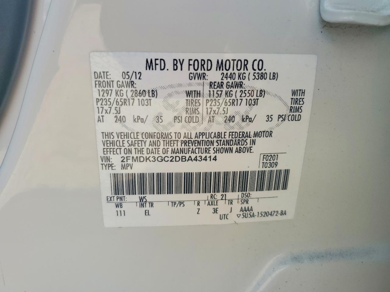 2013 Ford Edge se
