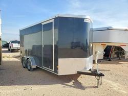 Salvage cars for sale from Copart Andrews, TX: 2022 Haulmark Mark TSV716T2 Enclosed Cargo Trailer