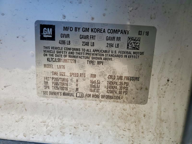 2018 Chevrolet Trax 1LT